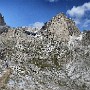 Walking above the Rifugio Roda da Vael